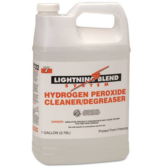 Franklin Cleaning Technology  Lightning Blend Hydrogen Peroxide Cleaner/degreaser, Citrus, 1gal Bottle, 4/ct Frk F455722 4 Case