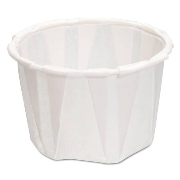 Genpak  Paper Portion Cups, 1.25 Oz., White, 250/bag, 20 Bags/carton Gnp F125 5000 Case
