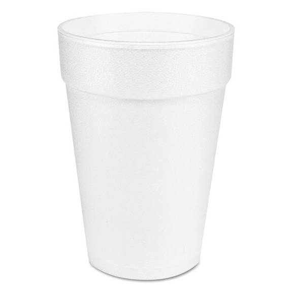 Dart  Large Foam Drink Cup, 14 Oz, Hot/cold, White, 25/bag, 40 Bags/carton 14j12 1000 Case
