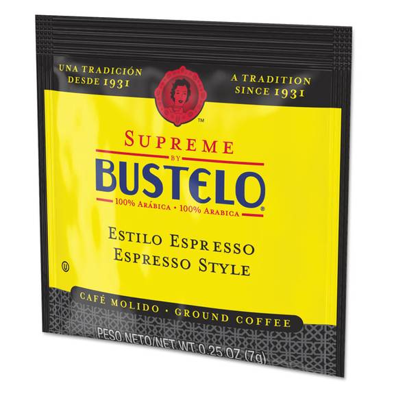 CafÃ© Bustelo Coffee, Espresso, 0.25 Oz Coffee Pod 7447101810 120 Case