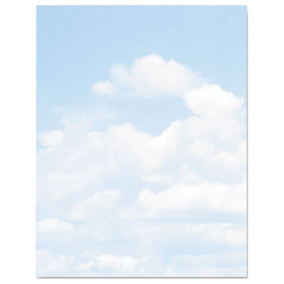 Geographics  Design Suite Paper, 24 Lbs., Clouds, 8 1/2 X 11, Blue/white, 100/pack 46887s 100 Package