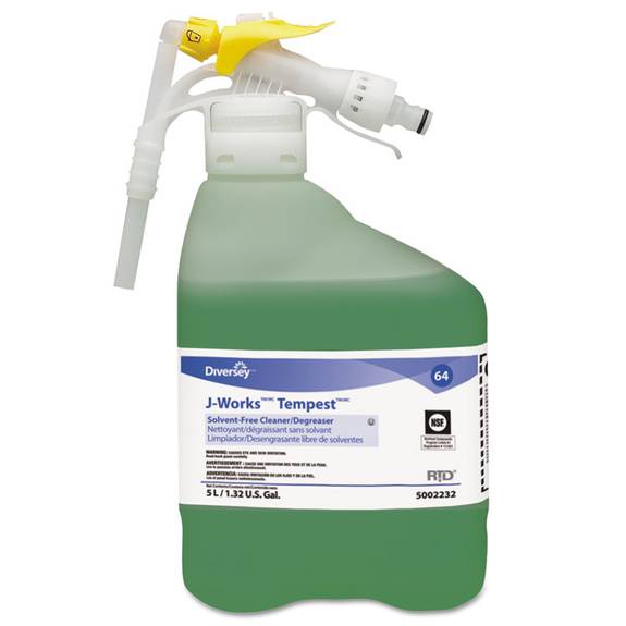 Diversey  J-works Tempest Solvent Free Cleaner/degreaser, Unscented, 5l Rtd Bottle 5002232 1 Case