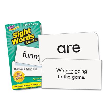 Trend Skill Drill Flash Cards, 3 X 6, Sight Words Set 1 T53017 96 Set