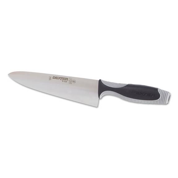 Dexter  V-lo Cooks Knife, Black/grey/silver, 10