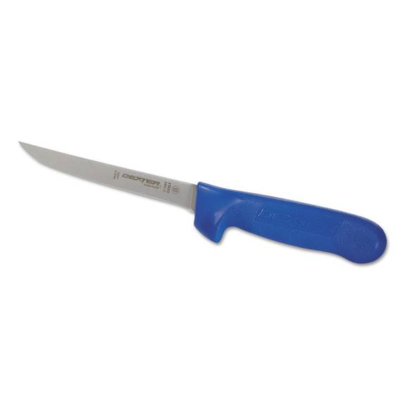 Dexter  Sani-safe Boning Knife, Narrow, Blue Polypropylene Handle, 6