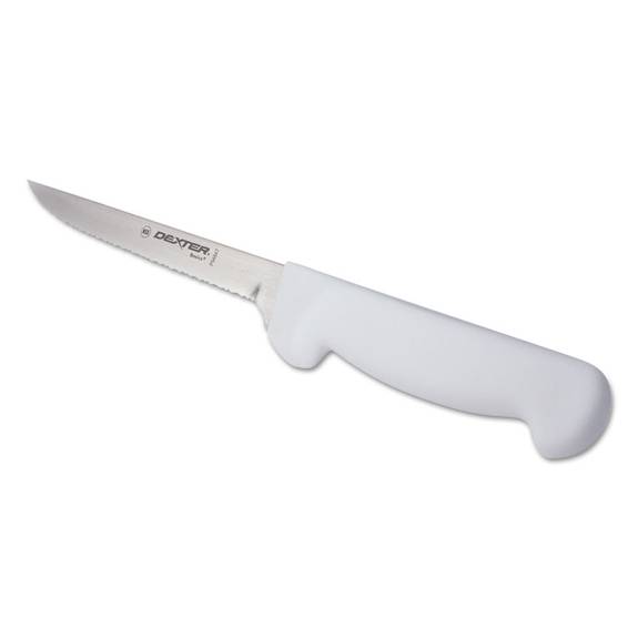Dexter  Basics Scalloped Utility Knife, High-carbon Steel, Polypropylene Handle, 6
