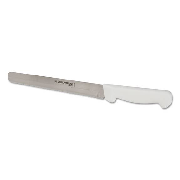 Dexter  Basics Slicer Knife, White Polypropylene Handle, 10