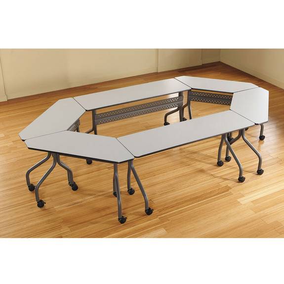 Iceberg Officeworks Mobile Training Table, 60w X 18d X 29h, Gray/charcoal 68057 1 Each