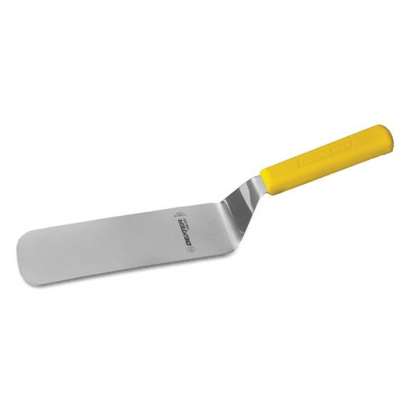 Dexter  Cake Turner, 8 X 3 In., Sani-safe, High-carbon Steel W/yellow Handle, 1/each 019693y 1 Each