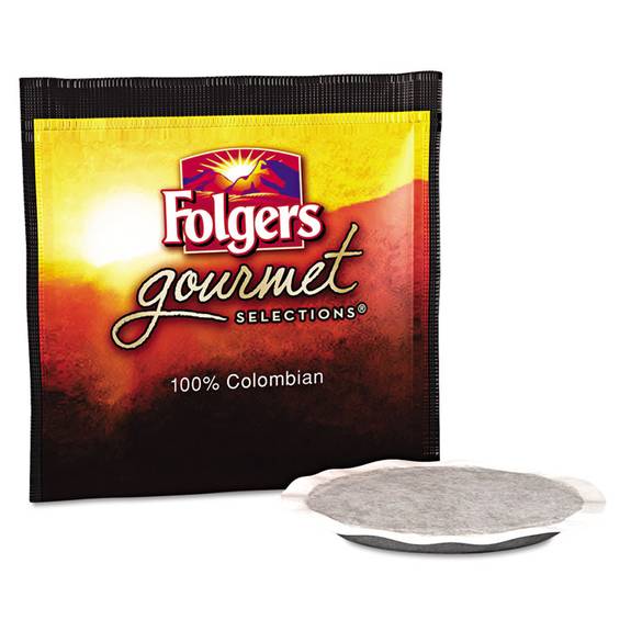 Folgers  Gourmet Selections Coffee Pods, 100% Colombian Regular, 18/box, 6 Bx/carton 63100 Case 108 Case