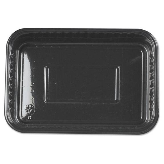 Genpak  Plastic Brownie Tray, 26 Oz, 5 7/8 X 8 1/2 X 1 1/2, Black, 125/pack, 2/carton 55357 250 Case