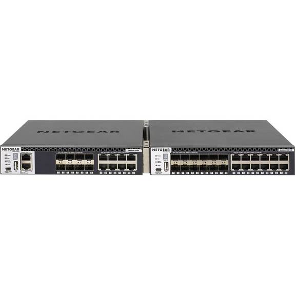 Netgear M4300 Stackable Managed Switch with 16x10G Including 8x10GBASE-T  and 8xSFP+ Layer 3 - 8 Ports - Manageable - Gigabit Ethernet, 10 Gigabit