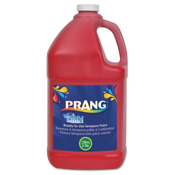 Prang  Washable Paint, Red, 1 Gal 10601 1 Each
