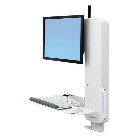 Ergotron  Styleview Sit-stand Vertical Lift For High Traffic Areas, White 61-081-062 1 Each