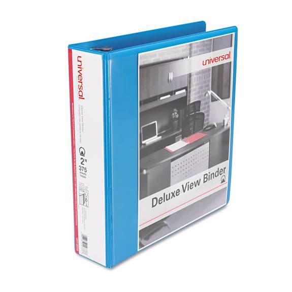 Universal  Deluxe Round Ring View Binder, 2