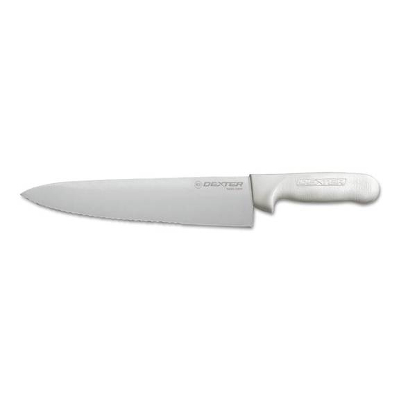 Dexter  Sani-safe Scalloped Cooks Knife, Polypropylene Handle, 10