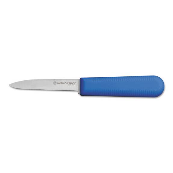 Dexter  Sani-safe Cooks Parer Knife, Blue Polypropylene Handle, 3 1/4