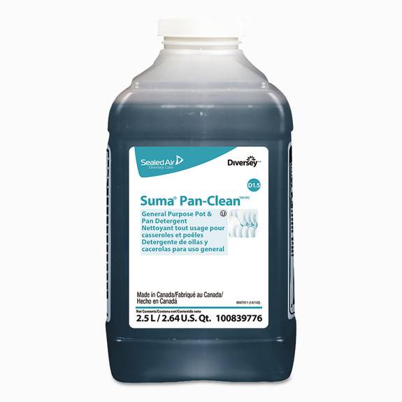 Diversey  Suma Premium Pot & Pan Detergent, Citrus Scent, 2.5 L Bottle, 2/carton 100839776 2 Case