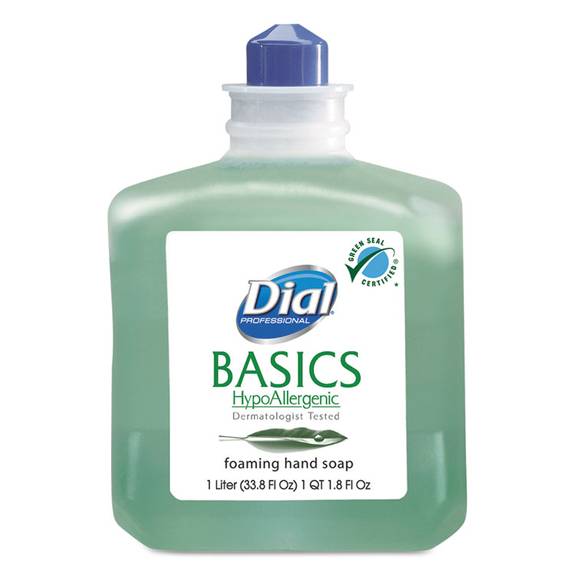 Dial  Professional Basics Foaming Hand Wash, Refill, 1000ml, Honeysuckle, 6/carton Dia 06060 6 Case