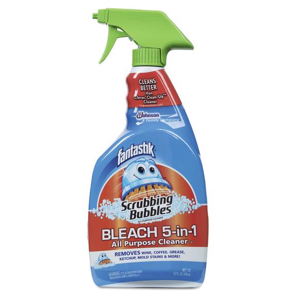 Fantastik  Scrubbing Bubbles Bleach 5-in-1 Cleaner, Fresh Clean, 32oz Trigger Bottle, 8/ct Cb716318 8 Case