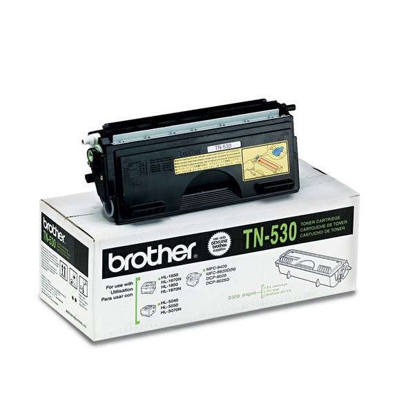 Brother Tn530 Toner, Black Tn530 1 Each