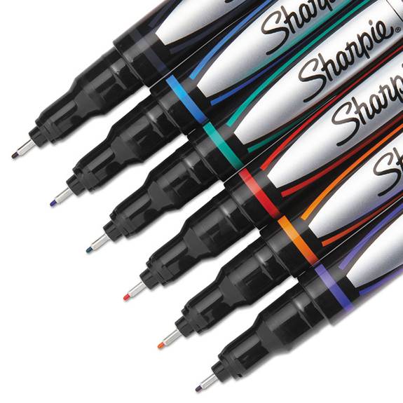 Water-Resistant Ink Porous Point Pen, Stick, Fine 0.4 mm, Black