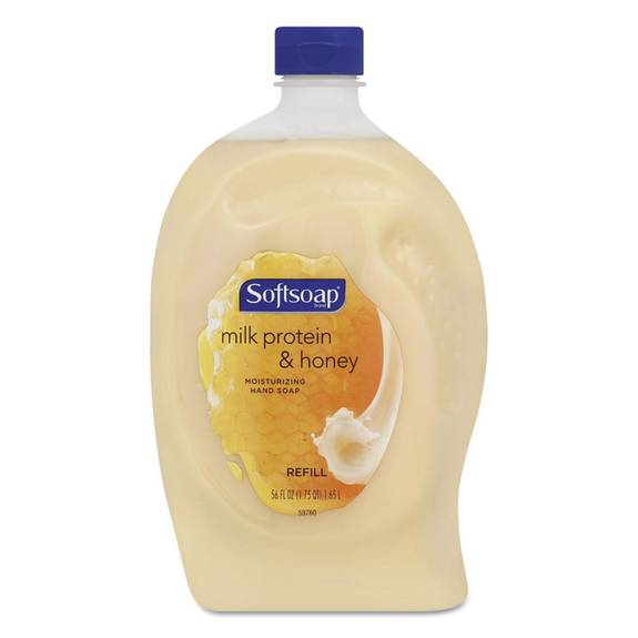 Softsoap  Liquid Hand Soap Refill, Milk & Golden Honey, 56 Oz Bottle, 6/carton 26989 6 Case