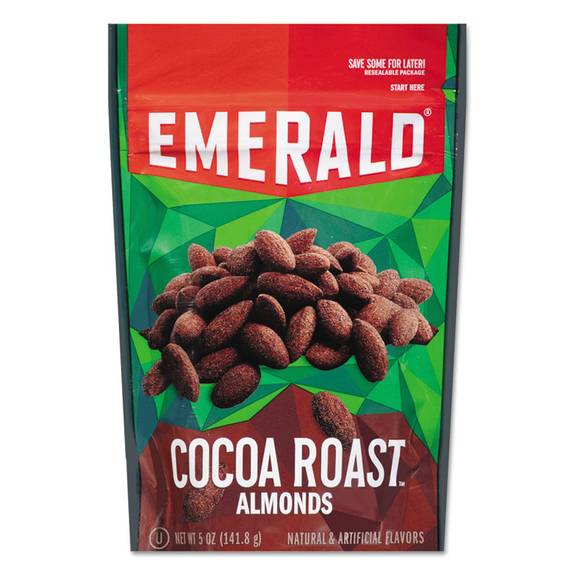 Emerald  Cocoa Roasted Almonds, 5 Oz Pack, 6/carton 86364 6 Case