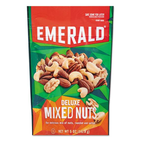 Emerald  Deluxe Mixed Nuts, 5 Oz Pack, 6/carton 53664 6 Case