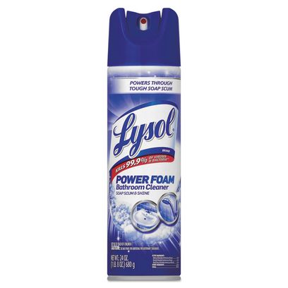Power Foam Bathroom Cleaner, Unscented, 24 Oz Aerosol Spray