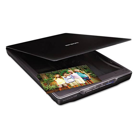 Epson  Perfection V39 Color Photo And Document Scanner, 4800 X 4800 Dpi, Black B11b232201 1 Each