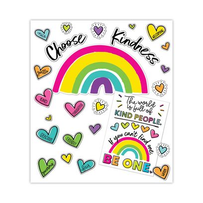 Carson Dellosa Education Motivational Bulletin Board Set, Kind Vibes ...
