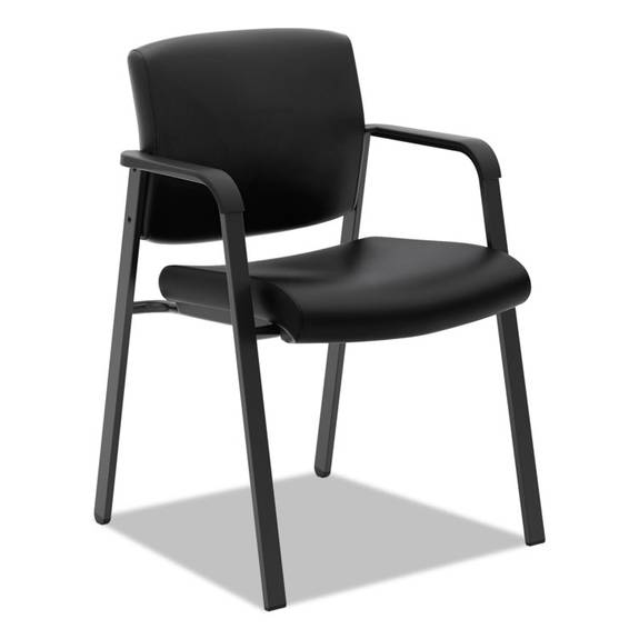 Hon  Vl605 Guest Chair, Black Leather Vl605sb11 1 Each