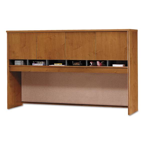 Bush  Series C Collection 4 Door 72w Hutch, Box 2 Of 2, Natural Cherry Wc72477a2 1 Each