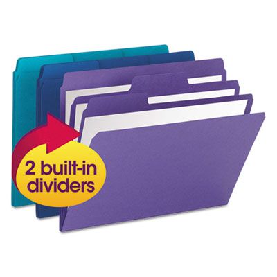 Supertab Folder Smead Supertab Organizer Folder, 1/3 Cut Top Tab, Assorted, 3/pack ...