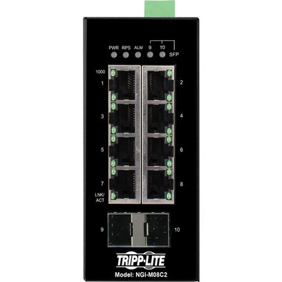Eaton Tripp Lite Series 8-Port Managed Industrial Gigabit Ethernet Switch - 10/1(1/Ea)