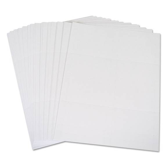 C Line  Scored Tent Cards, White Cardstock, 3 1/2 X 2, 4/sheet, 40 Sheets/bx 87527 160 Box