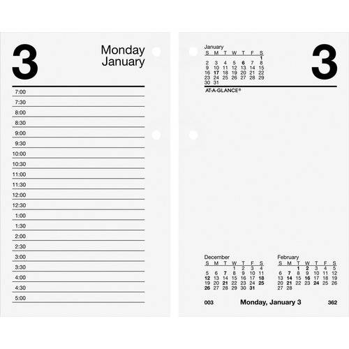 AtAGlance Daily Desk Calendar Refill