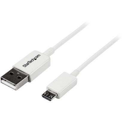 Startech.Com 0.5m White Micro Usb Cable - A To Micro b