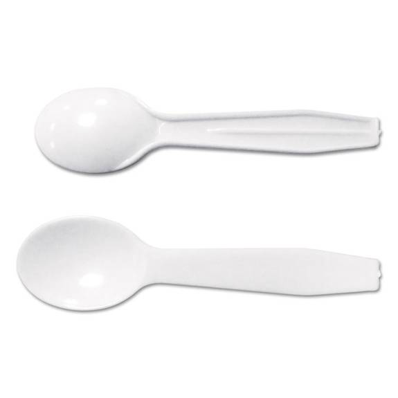 Gen Medium-weight Cutlery, Taster Spoon, White, 3
