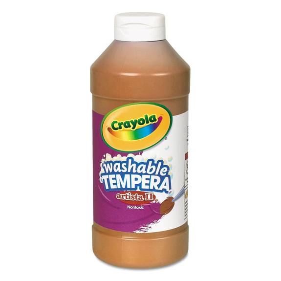 Crayola  Artista Ii Washable Tempera Paint, Brown, 16 Oz 543115007 1 Each
