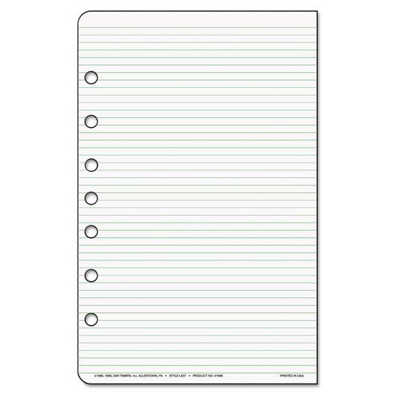 Day Timer  Lined Pages, 5 1/2 X 8 1/2 D87228b 48 Package