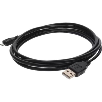 Addon 6ft Usb 2.0 (A) Male To Micro-Usb 2.0 (B) Male Black Cable(1/Ea)