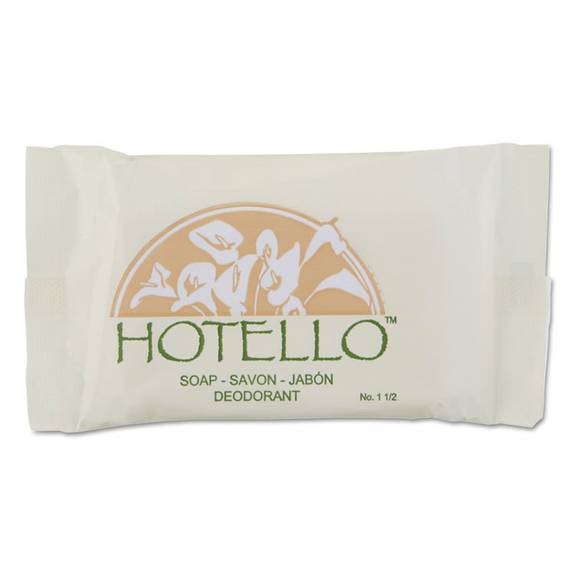 Hotello  Bar Soap, # 1 1/2 , Individually Wrapped, 500/carton 300150 500 Case