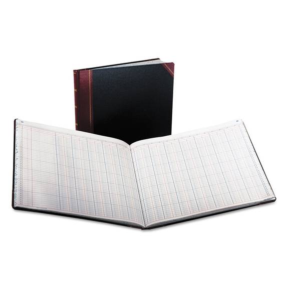 Boorum   Pease  Columnar Accounting Book, 24 Column, Black Cover, 150 Pages, 15 1/8 X 12 7/8 25-150-24 1 Each