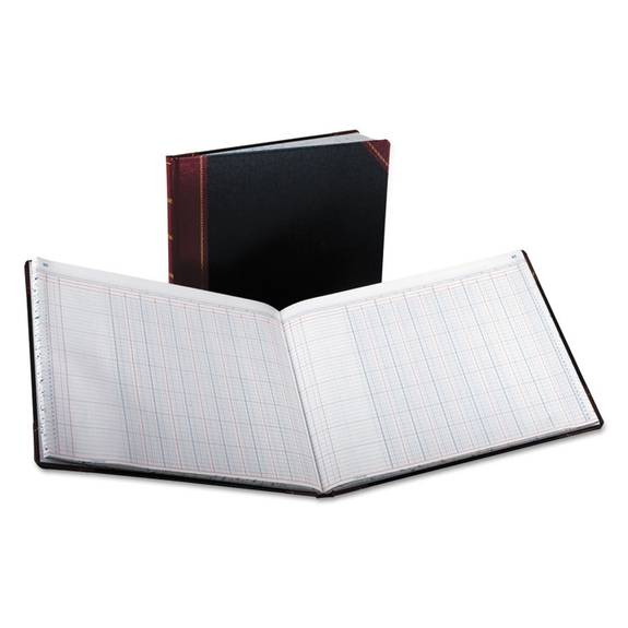 Boorum   Pease  Columnar Accounting Book, 12 Column, Black Cover, 150 Pages, 15 1/8 X 12 7/8 25-150-12 1 Each