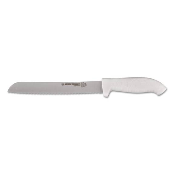 Dexter  Sofgrip Scalloped Bread Knife With Soft Rubber Grip, Silver, 8