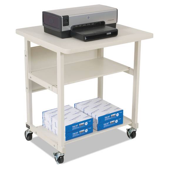 Balt  Heavy-duty Mobile Laser Printer Stand, Three-shelf, 27w X 25d X 27-1/2h, Gray 22601 1 Each