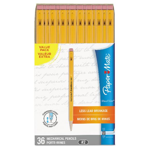 Sharpwriter Mechanical Pencil, HB, .7 mm, Classic Yellow, 36/Carton, Sold as 1 Box, 36 Each per Box Sharpwriter Mechanical Pencil, HB, .7 mm, Classic Yellow, 36/Carton, Sold as 1 Box, 36 Each per Box