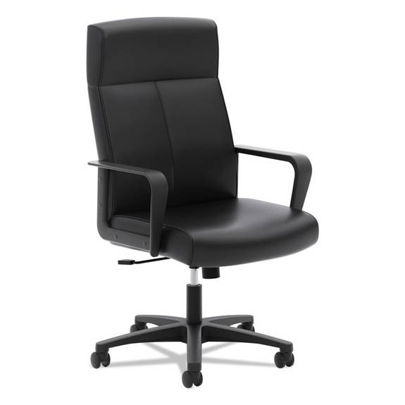 Hon  Vl604 Series High-back Executive Chair, Black Softhread Leather Vl604sb11 1 Each